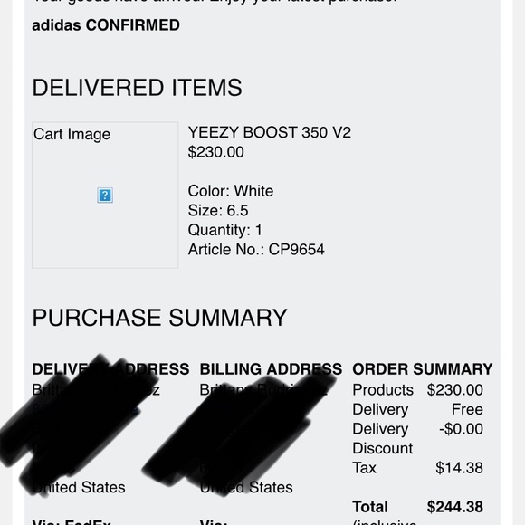 Yeezy 350 Zebra size 6.5 NIB - Picture 8 of 9